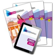 Taalblokken combipakket (boek + licentie) boeken Engels A1/A2, Duits A1/A2 licentie 12 maanden