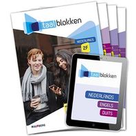 Taalblokken combipakket (boek + licentie) boeken Nederlands 2F, Engels A1/A2, Duits A1/A2 Taalblokken 3e editie 2019 licentie 12 maanden