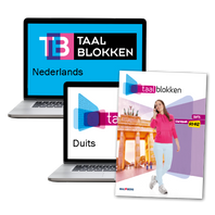 het vernieuwde Taalblokken combipakket (boek + licentie) boek Nederlands, Duits A1/A2 Combi: Taalblokken NE 4e editie en DU 3e editie licentie 12 maanden