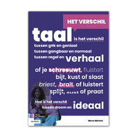 het vernieuwde Taalblokken poster Nederlands, Engels, Duits