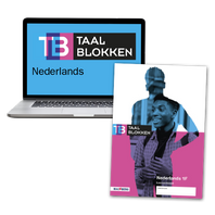 het vernieuwde Taalblokken combipakket (boek + licentie) boek Nederlands 1F licentie 12 maanden